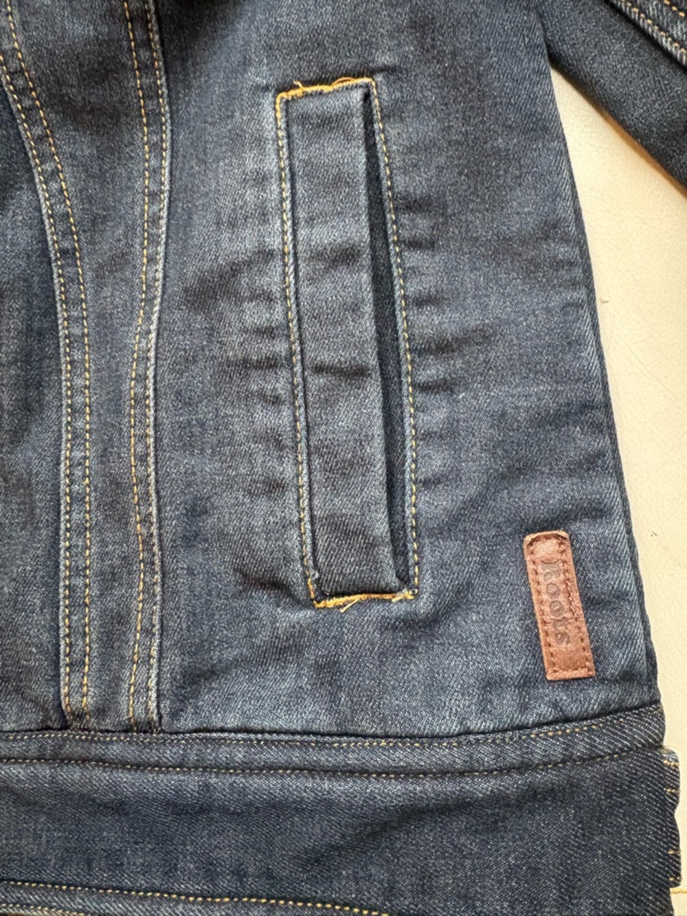 Roots Women’s Stretch Denim Jacket, Lined, Button Front, Size S - Picture 7 of 16